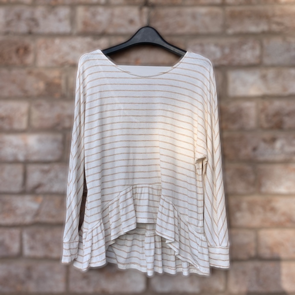 Copper Key Striped Jersey Top
